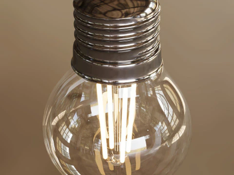 Led bulb lamp E27 3D Model