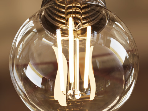 Led bulb lamp E27 Modelo 3D