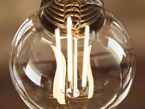 Led bulb lamp E27 3D Model