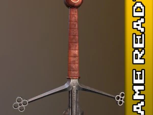 claymore sword - game ready 3D Model
