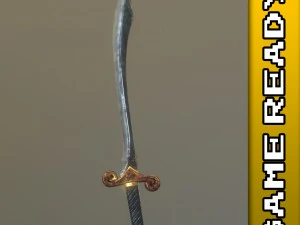 Krumms&auml;belschwert &ndash; spielbereit 3D Modell