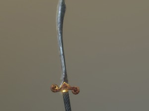 scimitar sword - game ready Modelo 3D