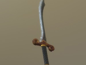 scimitar sword - game ready Modelo 3D