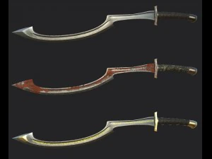 khopesh sword - game ready 3D Model