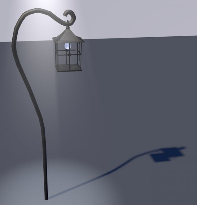 lamp post 3D 模型 .c4d .max .obj .3ds .fbx .stl .blend 