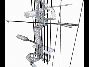 compound bow 3Dモデル