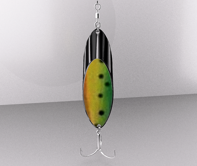 fishing lure - rigged 3D 모델 .c4d .max .obj .3ds .fbx .stl .blend 