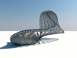 patung kontemporer Model 3D