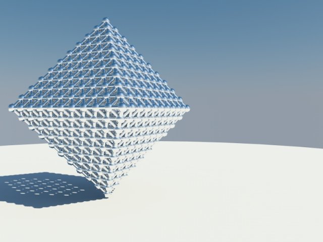 triangle grid 3D Модель .c4d .max .obj .3ds .fbx .stl .blend 