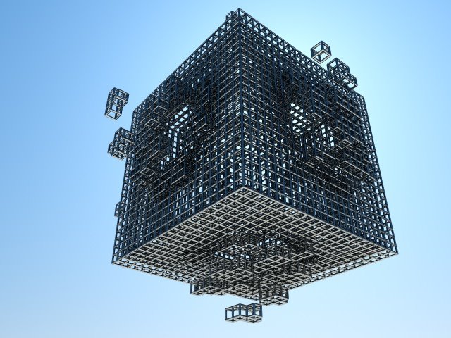 cube explotion 3D-Modell .c4d .max .obj .3ds .fbx .stl .blend 
