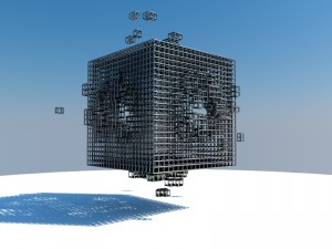 cube explotion 3D-Modell