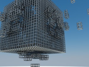 cube explotion 3D-Modell