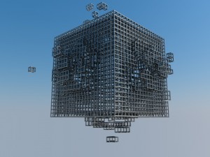 cube explotion 3D-Modell