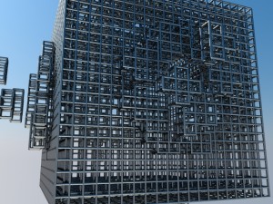cube explotion 3D-Modell