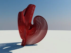 dance modern sculpture 3D Model