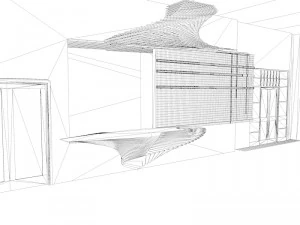 interior of public space 3D Model