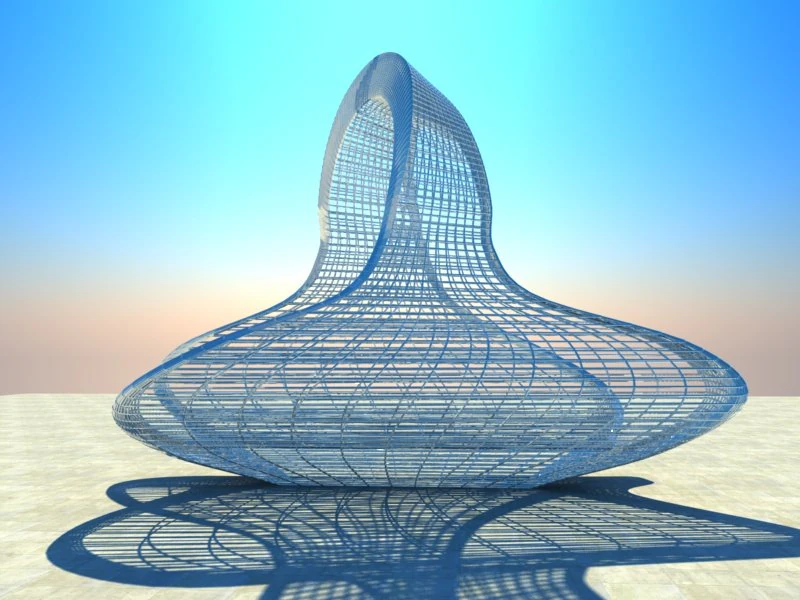modern sculpture 3D Model .c4d .max .obj .3ds .fbx .stl .blend 