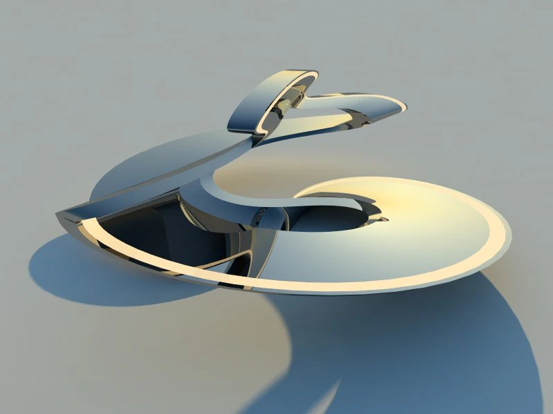 modern sculpture 3D Model .c4d .max .obj .3ds .fbx .stl .blend
