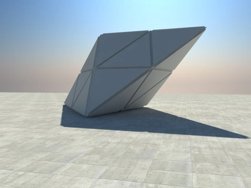 triangle cube 3D Model .c4d .max .obj .3ds .fbx .stl .blend 