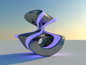 modern sculpture 3D-Modell
