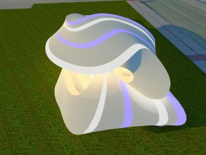 pavilh&atilde;o Modelo 3D