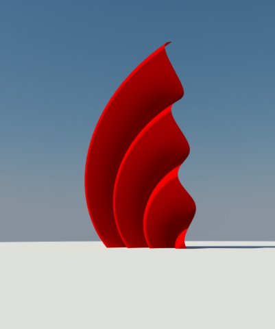 sculpture wave Model 3D .c4d .max .obj .3ds .fbx .stl .blend