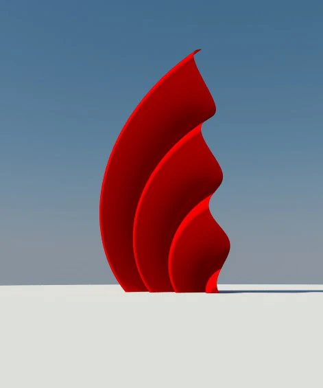 sculpture wave 3D Model .c4d .max .obj .3ds .fbx .stl .blend 