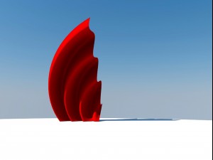 sculpture wave Model 3D