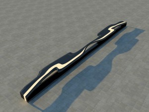 bench neon 3D Модель