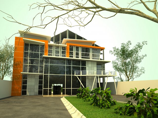 modern office 1 Modello 3D .c4d .max .obj .3ds .fbx .stl .blend