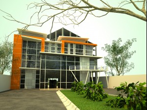modern office 1 Modèle 3D