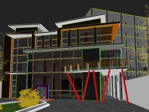 modern office 1 Modello 3D