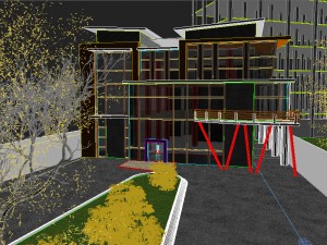 modern office 1 Modello 3D