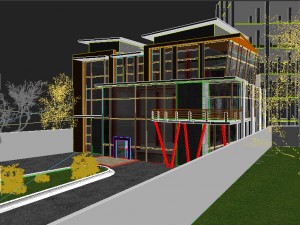 modern office 1 Modello 3D