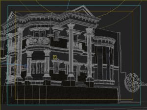 classic corner house Modèle 3D