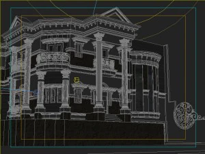 classic corner house 3D Model