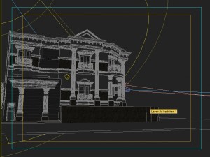 classic corner house Modèle 3D