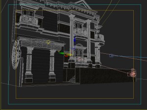 classic corner house Modèle 3D