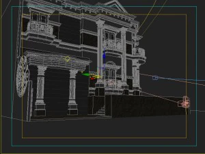 classic corner house 3D Model