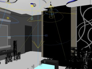 artistic audio room design 3D Model