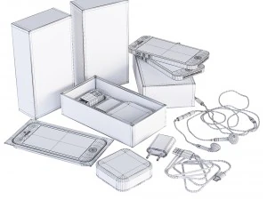 full complect apple iphone 5s 3D Model