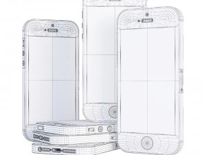 full complect apple iphone 5s 3D Model