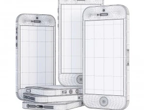 full complect apple iphone 5s 3D Model