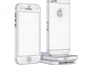 full complect apple iphone 5s 3D Model