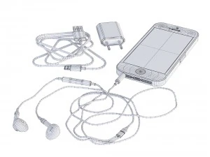 full complect apple iphone 5s 3D Model