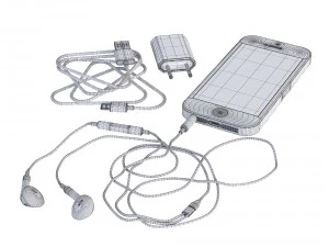 full complect apple iphone 5s 3D Model