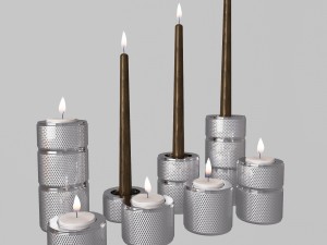hooked candle holders Modelo 3D