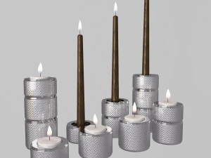 hooked candle holders 3D Model