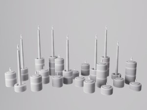 hooked candle holders Modelo 3D