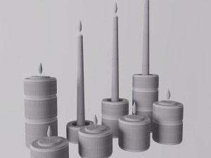 hooked candle holders Modelo 3D